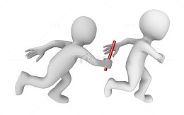 小人传递接力棒