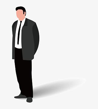 卡通商务人物男人