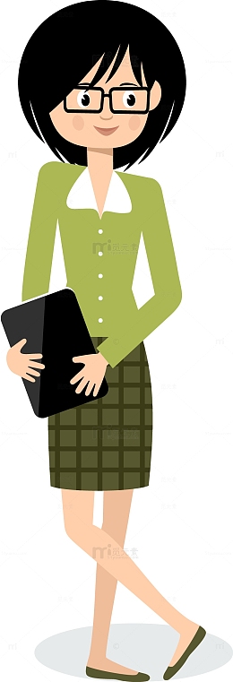 戴眼镜的女特助
