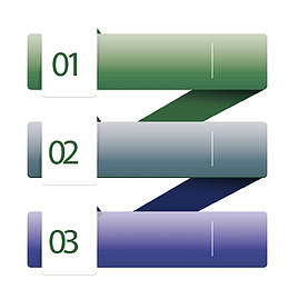 矢量商务条幅型产业流程图