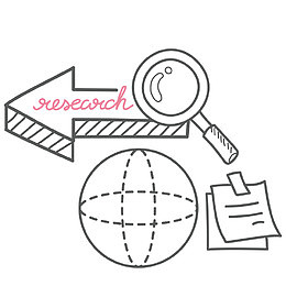 放大镜箭头文件夹