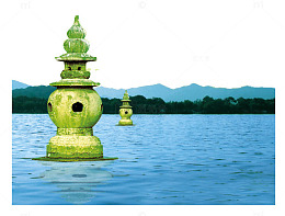 美丽西湖景色