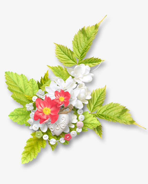 花朵扣子装饰素材免抠素材免费下载_觅元素51yuansu.com