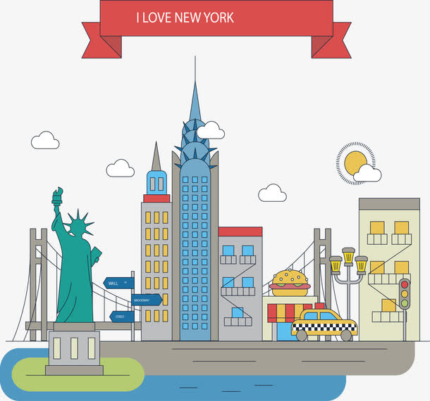 关键词 : 纽约,城市,高楼,卡通[声明] 觅元素所有素材为用户免费分享