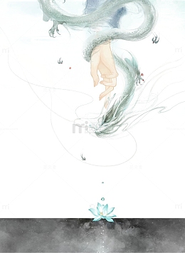 唯美古风插画素材