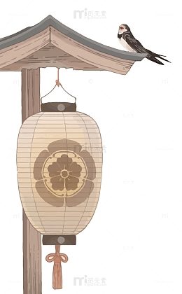 矢量复古路灯