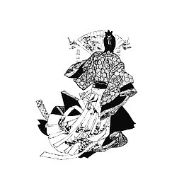 黑色和风卡通装饰