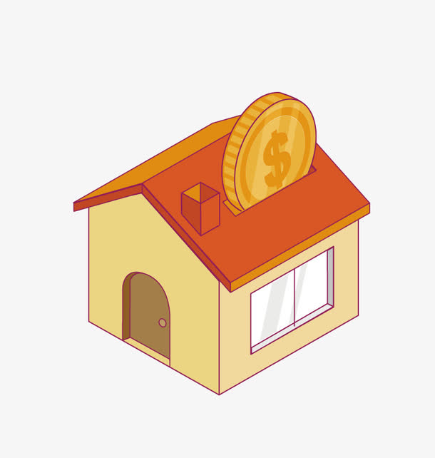 矢量房子储存罐