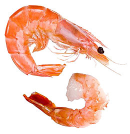 一对白灼虾
