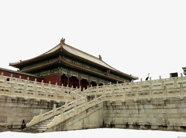 古代古典故宫角楼建筑元素