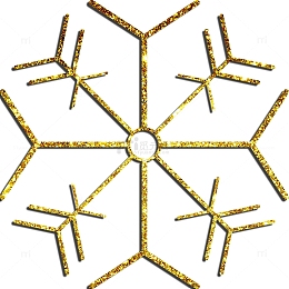 金色雪花效果