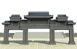 中式气派大门
