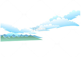 好天气透明素材背景
