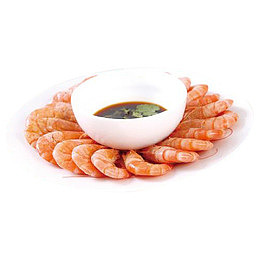 蘸酱油白灼虾