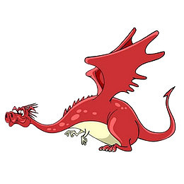卡通喷火龙