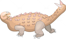 抽象艺术浅色恐龙转身