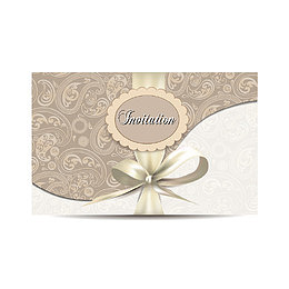 浅色高端大气邀请函