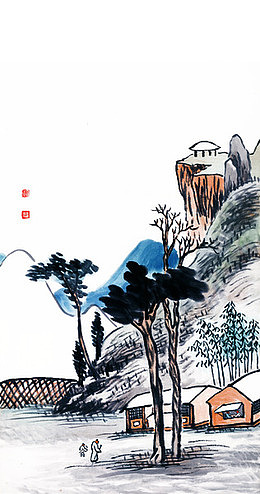 齐白石写意山水
