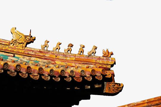 古代古典故宫角楼屋檐元素