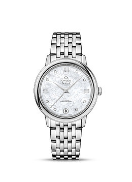 欧米茄手表女表银色腕表