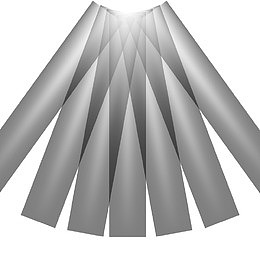 灯光照射矢量图