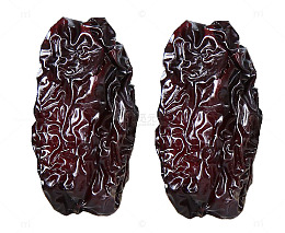 表皮褶皱的黑枣蜜枣