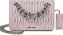 MiuMiu褶皱女士单肩包