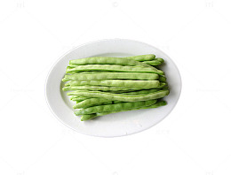 盘子中的豆角