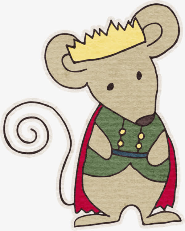 可爱卡通老鼠国王