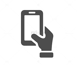 手拿手机图标