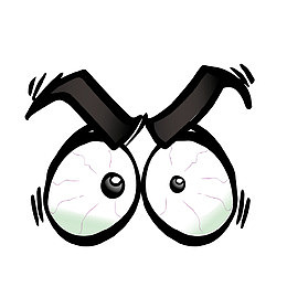 矢量惊愕大眼睛眼神眼光