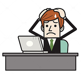 矢量图标面对问题困惑皱眉