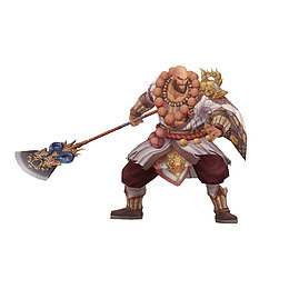 卡通游戏人物鲁智深