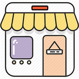 卡通可爱小区商店图标