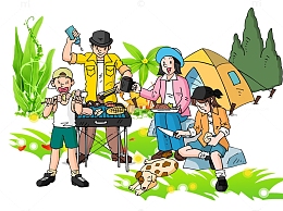 卡通亲子夏令营