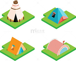 矢量帐篷合集