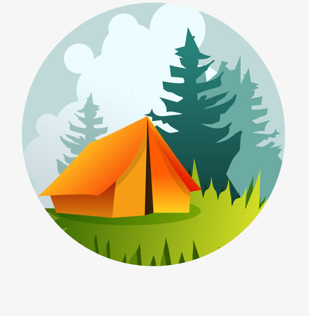矢量露营素材免费下载_觅元素