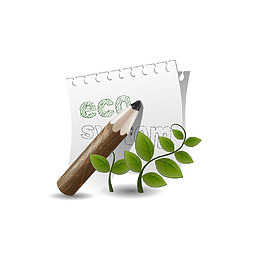 绿色现代植物装饰