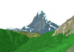 大自然雪山