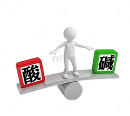 人物站滚筒保持酸碱平衡