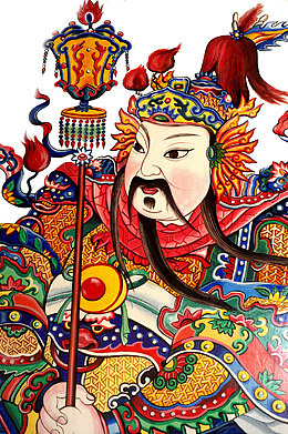 卡通水彩神话人物