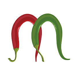 辣椒字母M