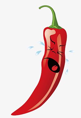 卡通的红辣椒