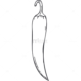 素描辣椒