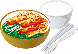 青菜红烧肉