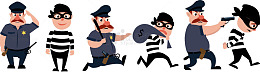 警察抓小偷