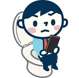 蹲马桶拿钱包的男孩