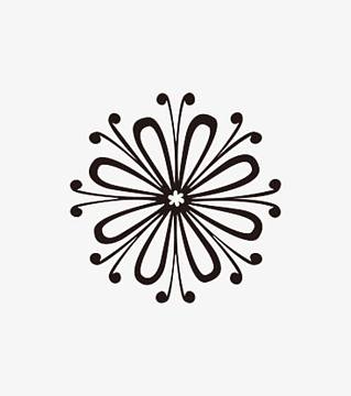 角花花纹素材png中国风菊竹兰梅玻璃门花纹png红色水墨花卉图案png