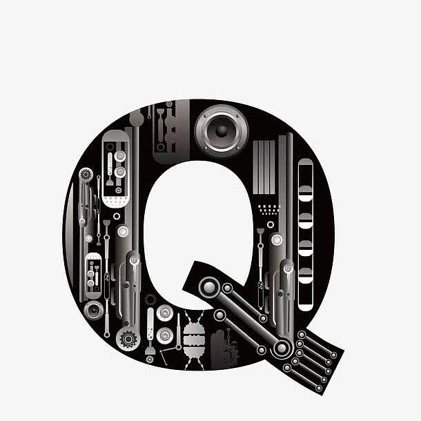 机械创意字母Q