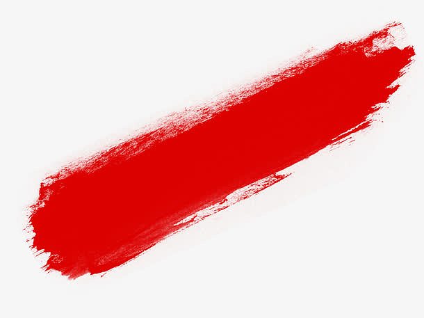 红色水墨